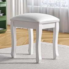 Square Vanity Stool Chair High Elastic Cotton Makeup Bench Modern Padded Piano