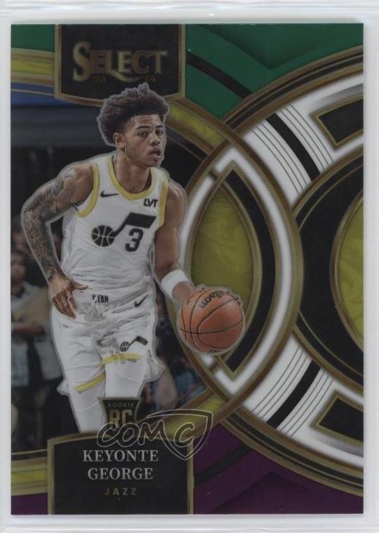 2023-24 Panini Select Premier Level Green White Purple Prizm Keyonte George 00jz