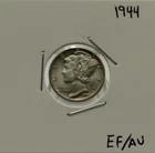 1944 Mercury Dime, Extremely Fine/AU, 90% Silver, Very Nice!🔥