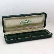 ROLEX Genuine Green Elongated Push Button Inner Watch Box 1950's