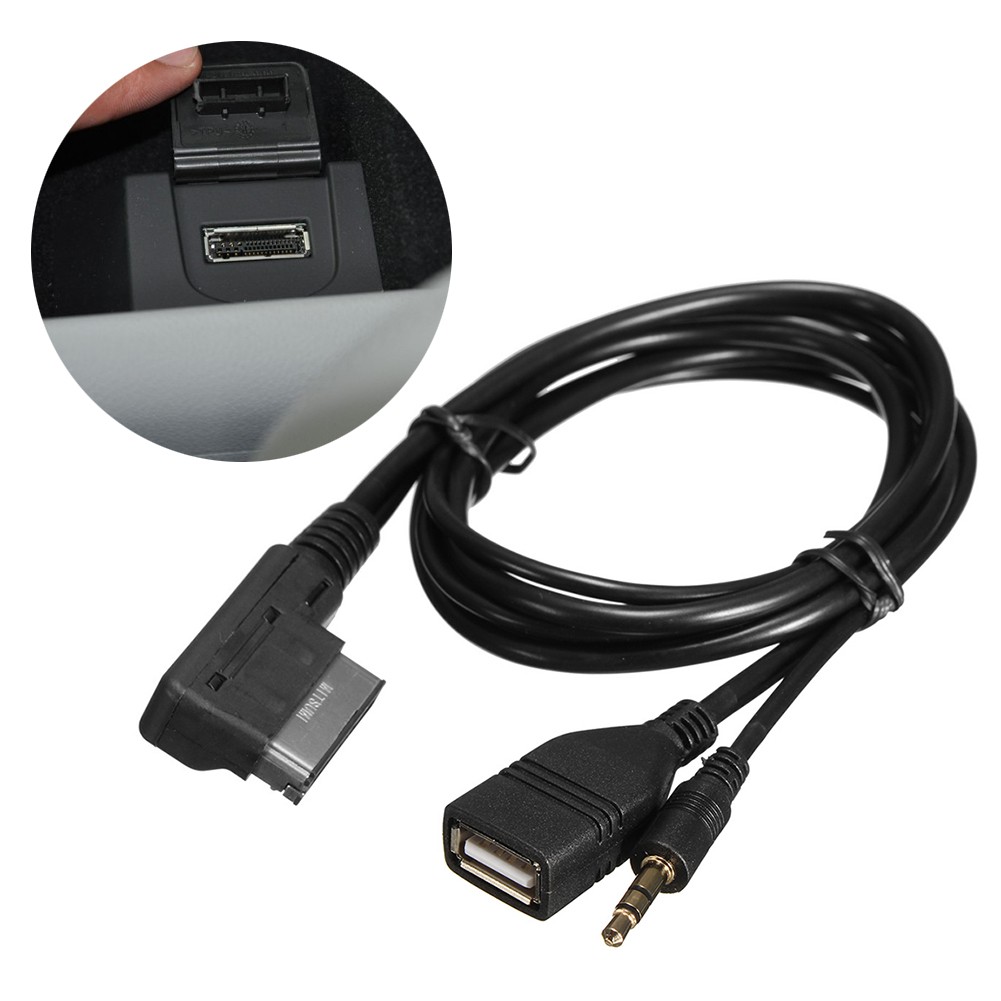 AUX Audio Cable Compact USB For A6L A8L Q7