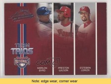2005 Playoff Absolute Memorabilia Team Trios Marlon Byrd Preston Wilson READ e6q
