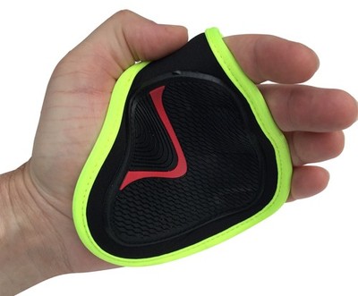 Grip Pads Nibra Gym Wear USA - One Size, Black/NeonGreen 