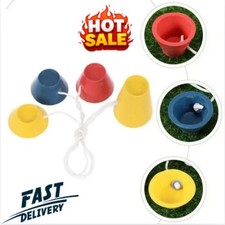 4pcs Golf Rubber Tees Stringed 4 Sizes Pyramid Ball Holder Equipment Set New!