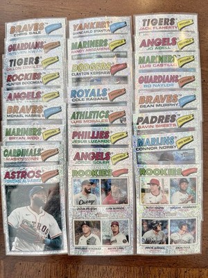 2026 Topps Heritage Silver Sparkle Card Lot Of 25 SPs Rookies Stars