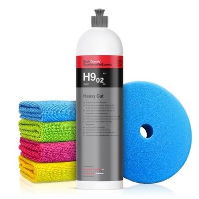 Koch Chemie Auto Politur Set Schleifpolitur H9.02 Cut Polierpad Tücher 1 Liter
