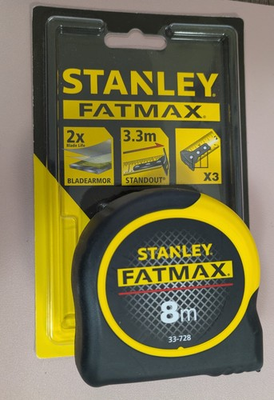 #ad Stanley FatMax 8m Tape Measure #33 728 METRIC Only NEW SEALED $30.00
