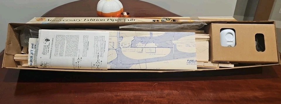 1985 Piper Cub K-63 Carl Goldberg Anniversary Edition RC Model Plane Kit - Image 4 of 4