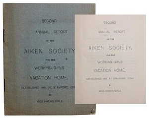 Annual Report of the Aiken Society for the Working Girls' Vacation Home (#1255)