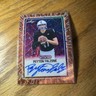 2025 Leaf Vivid Football Peyton Falzone Orange Laser RC Auto 2/4 #BA-PF1 Auburn