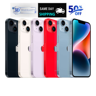 Apple iPhone 14 128GB 256GB Unlocked Verizon AT&T US Cellular T-Mobile 5G