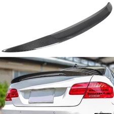 Carbon Fiber Black Trunk Spoiler Wing Rear For 07-13 BMW E92 M3 2DR Coupe