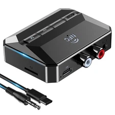 Bluetooth Receiver for Home Stereo, Bluetooth to RCA Adapter with NFC-Enabled...