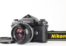 Near MINT Nikon F Eye Level Black Camera New Nikkor 50mm f/1.4 Lens From JAPAN
