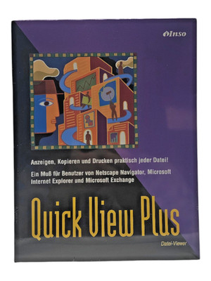   Quick View Plus - Inso  1997 (PC Software) (DE) BIG BOX NEU SEALED NEW 