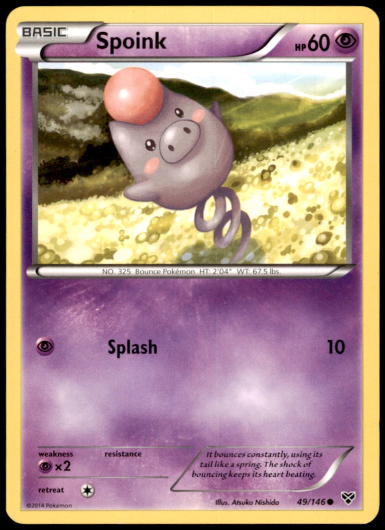 Pokemon - Spoink #49/146 - XY Base Set Common