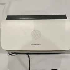HP SCANJET PRO 2000 S1 Sheeet Feed Scanner OCR USB 3.0 White Tested