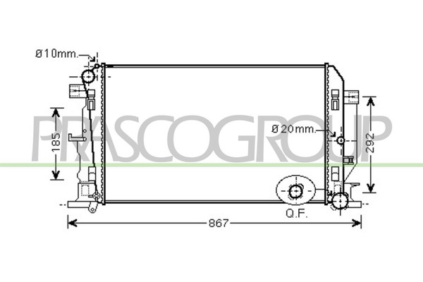 KüHler WasserküHler MotorküHler FüR VW Crafter 30-50 Kasten 2E 2.5 TDI 2.0 2F-image