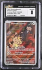 Pokemon Team Rocket's Meowth 203/182 Illustration Rare Destined Rivals - CGC 8