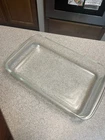 Vintage PYREX 232-N Clear Glass 11x7  Casserole Dish 2Qt Baking Pan 1950-1970