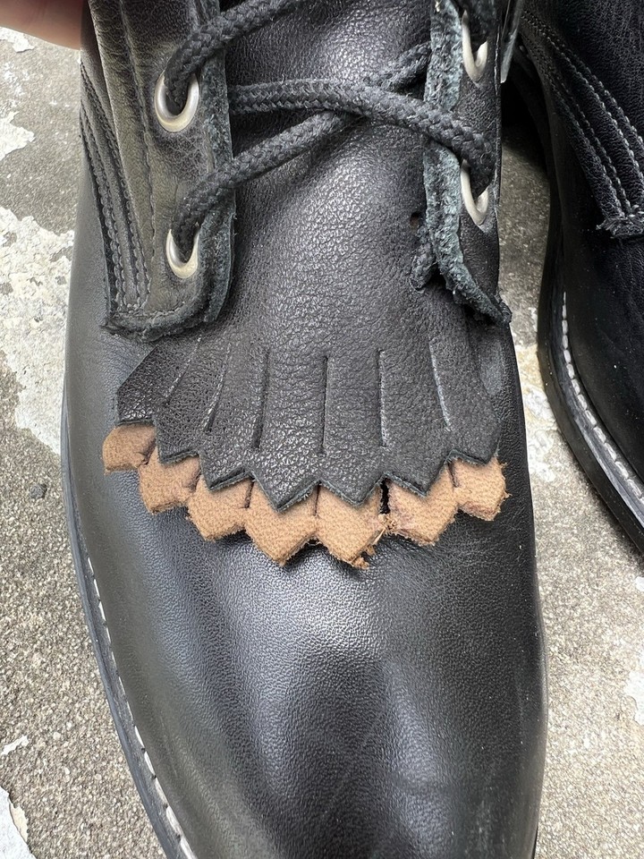 Laredo Roper Women 8.5M Kiltie Western Riding Boots Lace Up Black ...