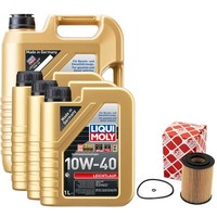 MotoröL Set 10W-40 Liqui Moly 8 Liter + ÖLfilter FüR Mercedes C-Klasse CLS C218