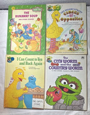 SESAME STREET BOOK CLUB BOOKS Lot of 8 Hardcover Children's Kids Educational