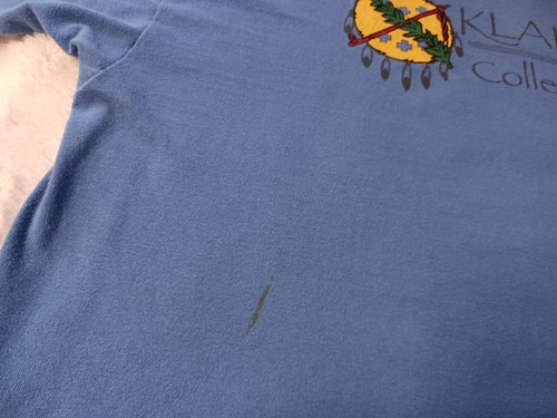 Vintage Oklahoma College Of Law T Shirt Men's 2XL Blue Single Stitch Made In USA - Picture 5 of 10