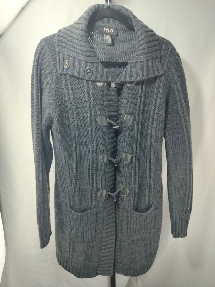 Suéter cárdigan largo para mujer FYLO LS, talla L/G Foto 2 de 4