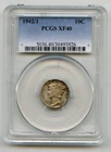 1942/1 PCGS XF-40 Mercury Dime, Dimes Mint Error Nice Collectible!