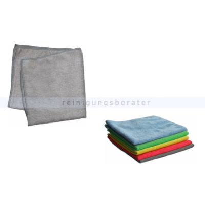 2Stück Microfasertuch Arcora Basic Line grau 38x38 cm