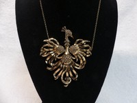 Azaara Antique Gold-tone Finish crystal Peacock Necklace, 15+2 Azaara Antique Gold-tone Finish crystal Peacock Necklace, 15+2