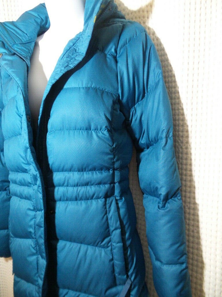 L.L. Bean Warm Core Green Down Long Jacket Coat XXS Petite NEW image 4