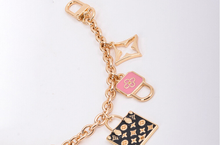 Purse Handbag DIY Metal Clover Charm Decorative Chain Pendant Bag Accessories