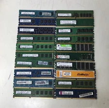 Lot of 20 Mixed RAM Memory 512MB, 1GB, 2GB, 8GB, Samsung, Hynix, Nanya, Micron