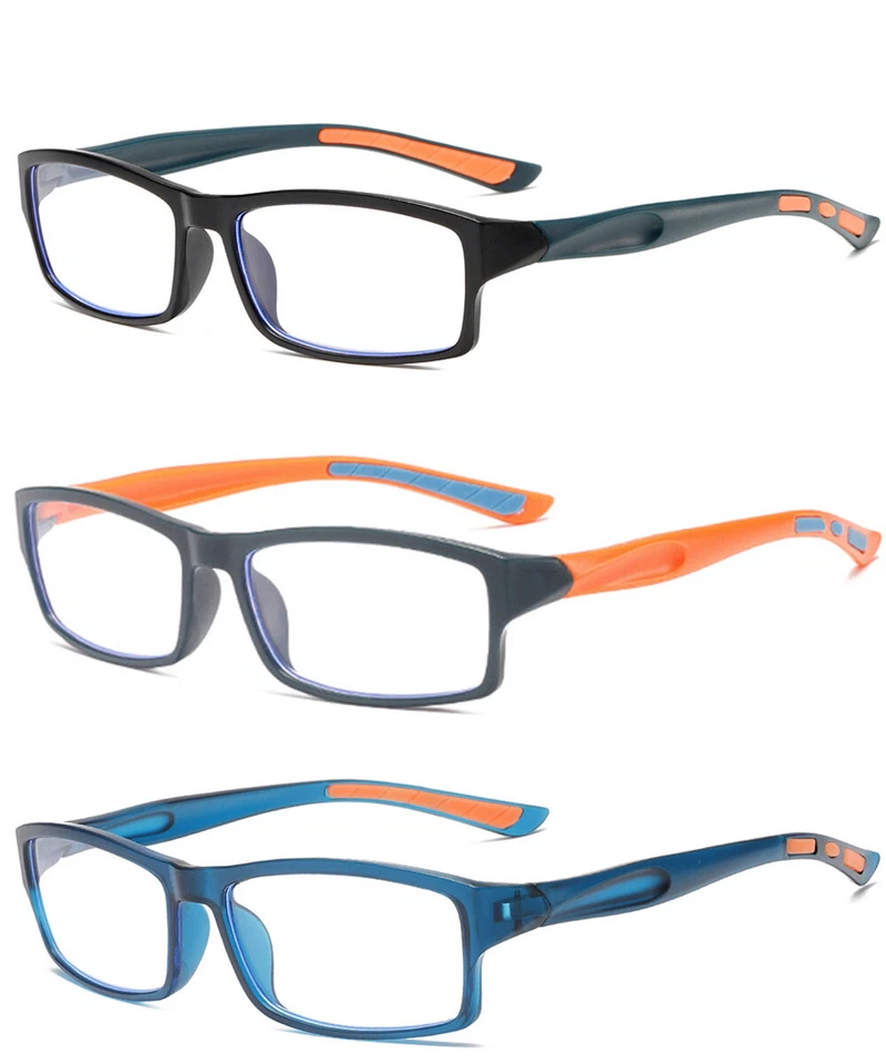 EYGLAJDD 3 Packung 2024 Neueste Sport Herren Damen 3 Farbe Lesebrille Lesehilfe 1,0 2,5~4