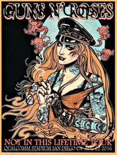 Guns N Roses 12"x18" Music Concert Poster