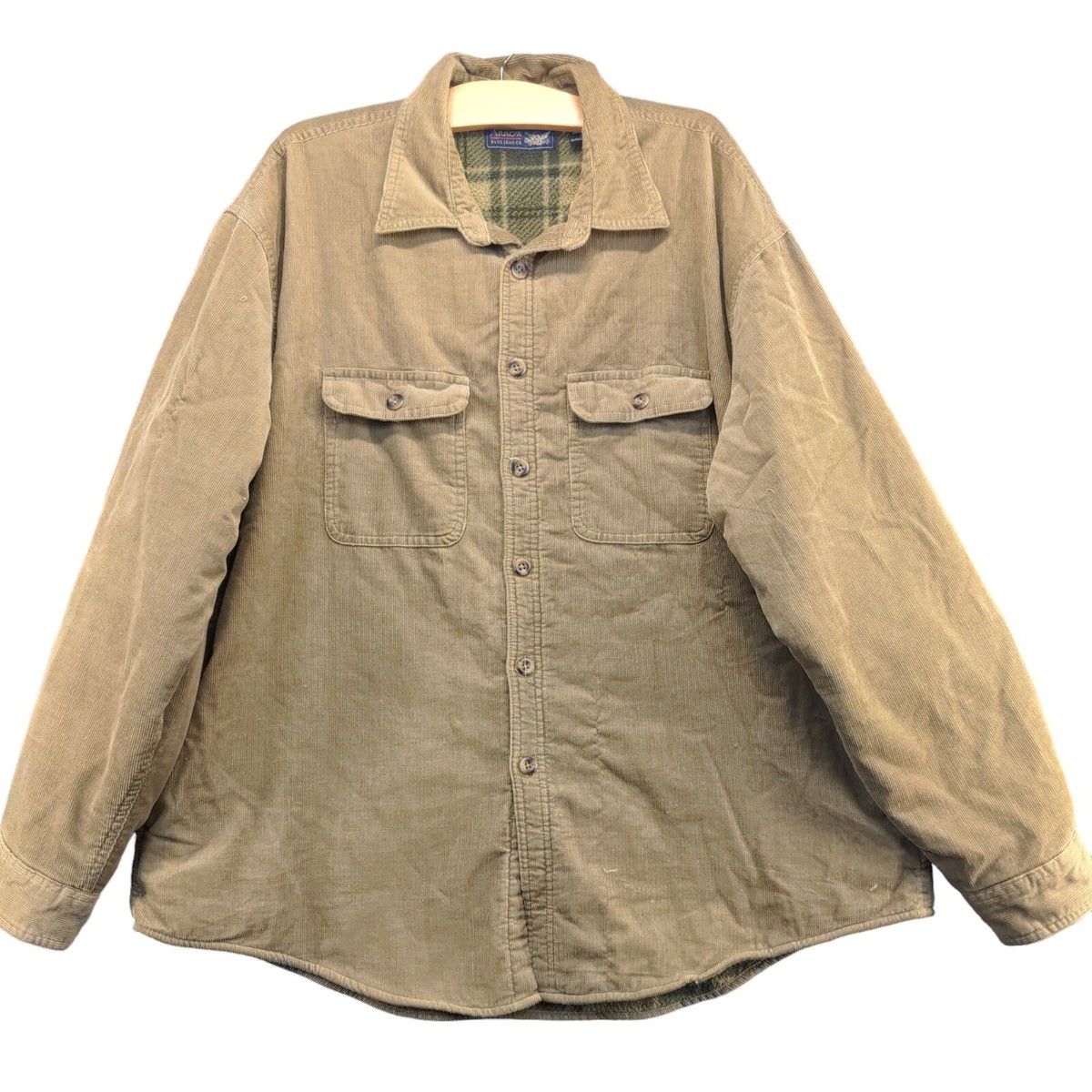 Arrow Men's Button-Up Fleece Lined Corduroy Shirt Jacket