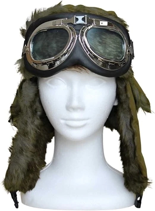 Porco Rosso Pilot Cosplay Halloween Nose Mustache Hat Goggles Scarf Set JAPAN - Photo 2/3