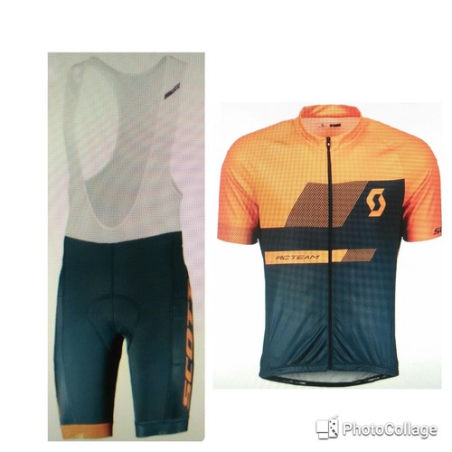 COMPLETO ESTIVO SCOTT RC TEAM ++ RC TEAM 10 S/SL colore BLU-ARANCIO | eBay