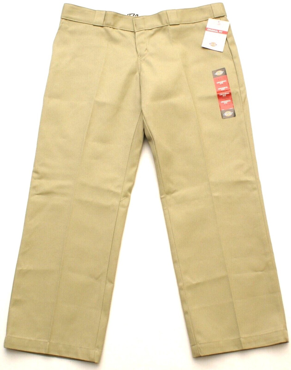 Dickies Women Khaki 774 Original Fit Straight Leg Work Pant Size