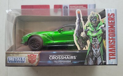 NEW JADA 1/32 METALS DIE CAST TRANSFORMERS CROSSHAIRS 2016 CORVETTE VEHICLE A113