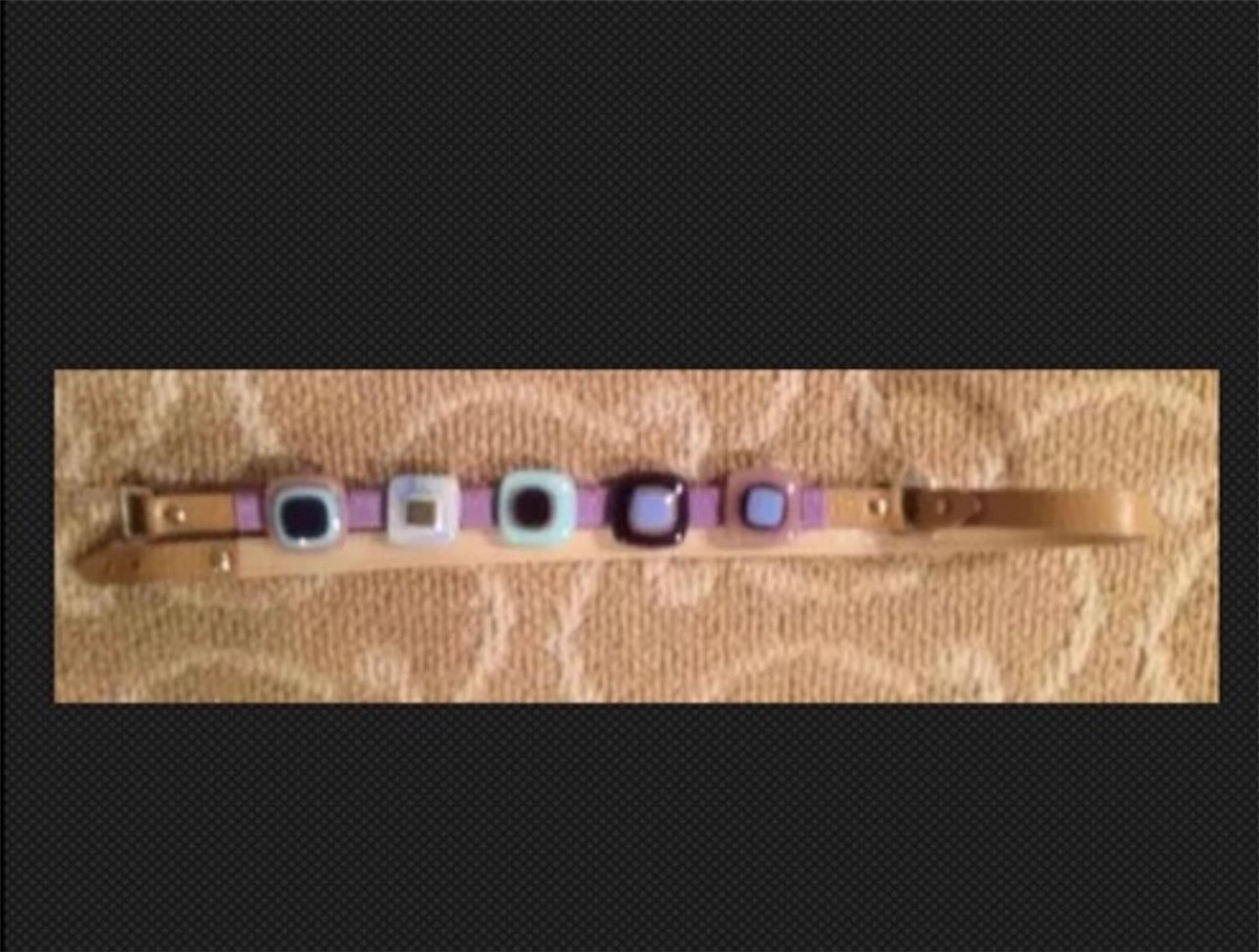 Alberta Ferretti Glass and Leather Belt Runway Piece 30” | eBay display picture 3