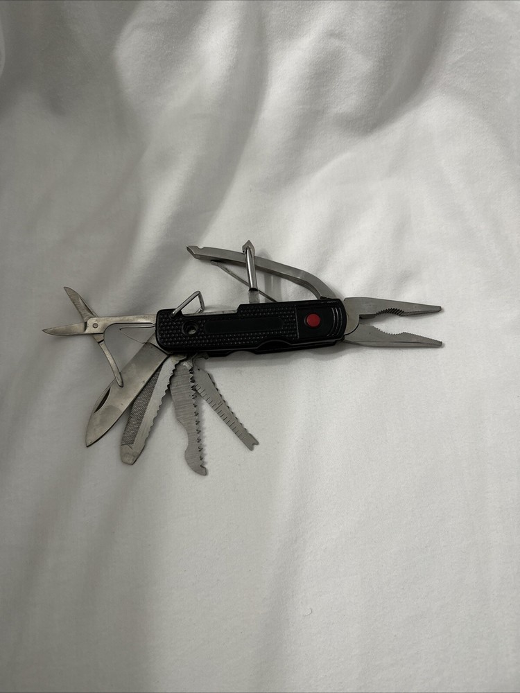 8-in-1 Multi-Tool with Needle Nose Pliers Screwdriver Scissors Ruler