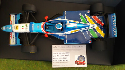 Benetton Renault B195 With Figurine Jean Alesi 1 F1 Grand Prix Du Canada 1995 Michael Schumacher Minichamps 510950601