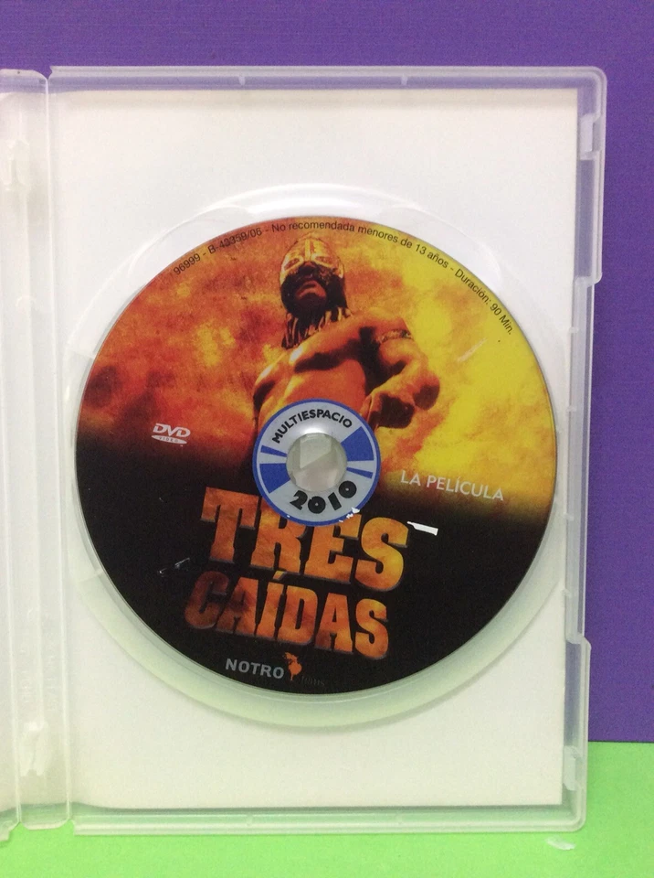 TRES CAÍDAS - LUCHA LIBRE MEXICANA- DVD- USADO GARANTIZADO - Imagen 3 de 3