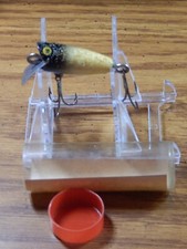 VINTAGE YORK BAITS FLITTER MINNOW LURE NEW IN TUBE BLACK/WHITE NICE LQQK