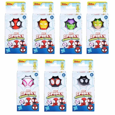 HASBRO Figurines MARVEL SPIDEY and his AMAZING FRIENDS black cat, Iron man, Spider man