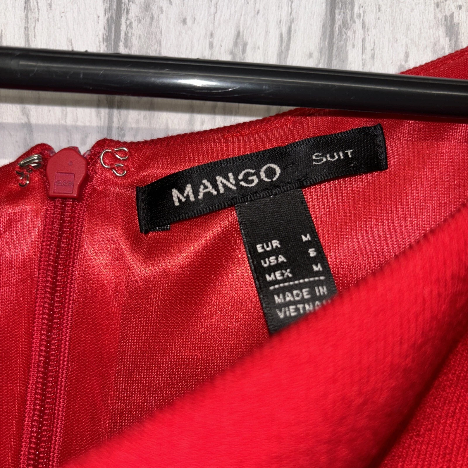VETEMENTS Vestito tubino rosso tuta mango donna taglia S us intime ottimeioni