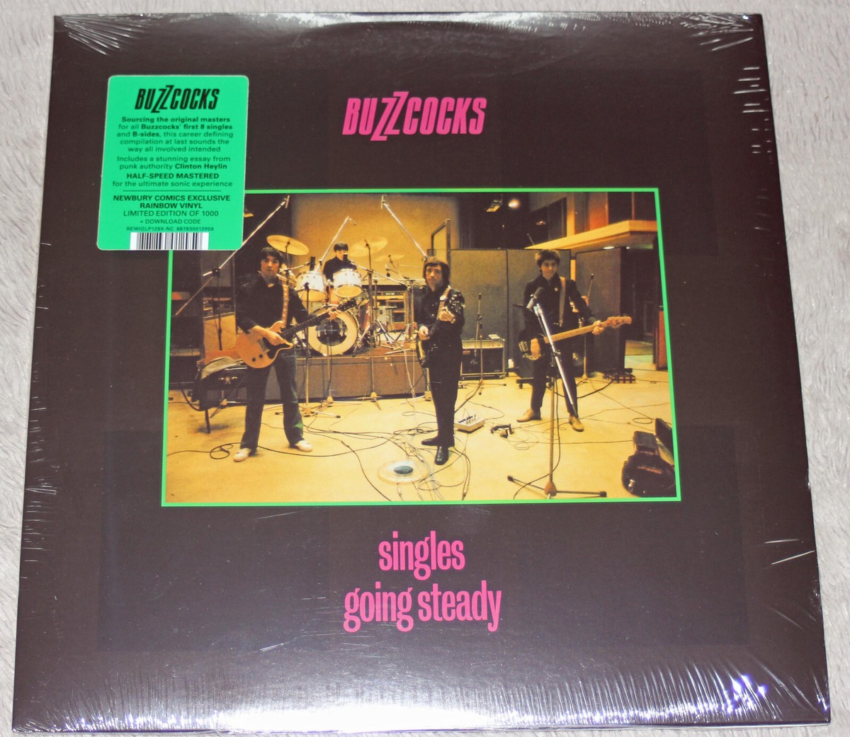 Buzzcocks Singles Going Steady Clear Rainbow Swirls Vinyl Newbury